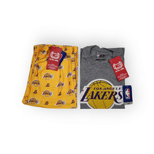Ultra Game NBA Youth 2-Piece T-Shirt  Lounge Pants Pajama Set LA Lakers 14-16