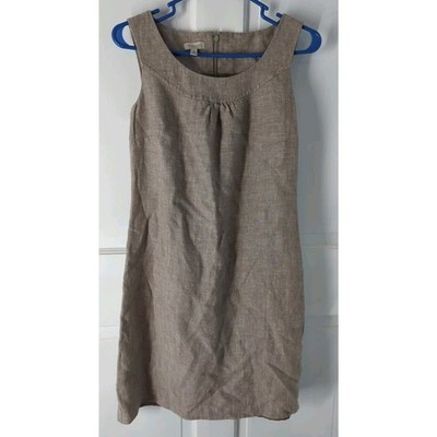Madison Linen Jumper dress Women's Size 4 beige short Casual | eBay Madison Linen Jumper dress Women's Size 4 beige short Casual | eBay
