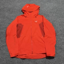 Arcteryx Serratus Hoody Soft Shell Climbing Jacket Mens Small Dynasty Orange