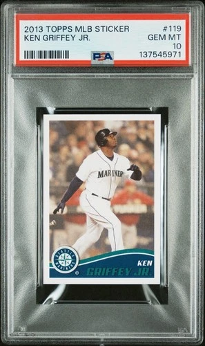 2013 Topps MLB Sticker Ken Griffey Jr. #119 PSA 10