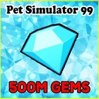 Pet Simulator 99 (Pet Sim 99 PS99) | 500 Million Gems - 500 Million Diamonds