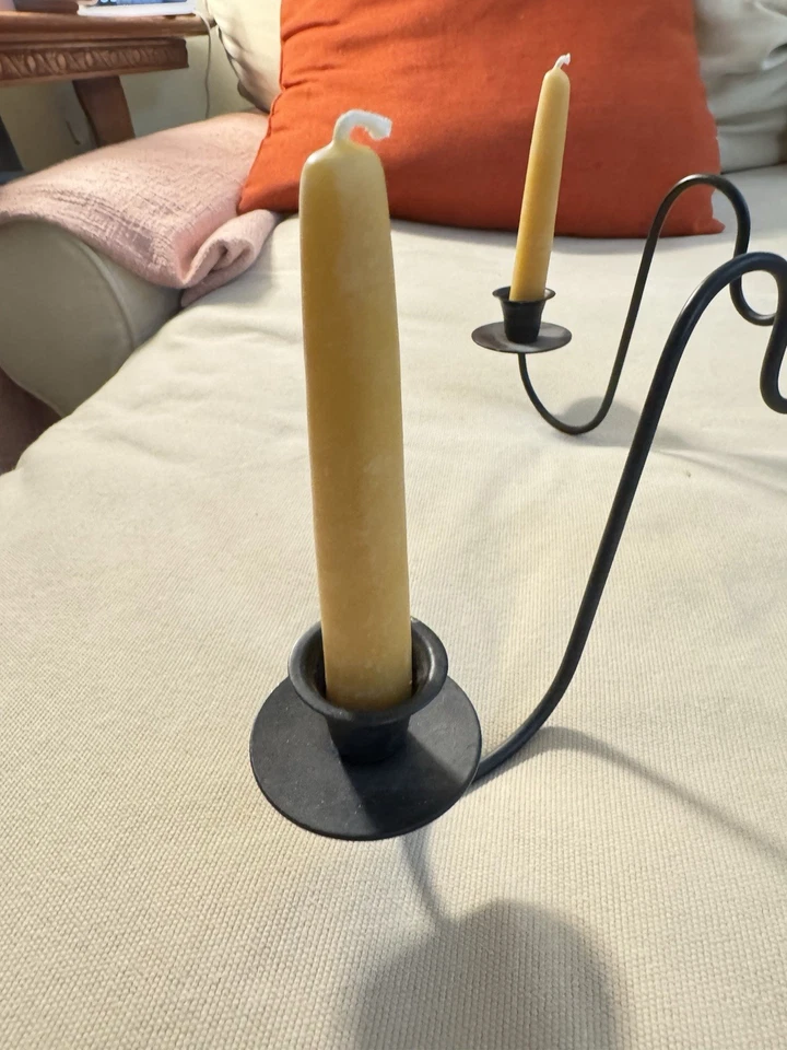 Primitive Reproduction Hanging Candle Chandelier  Farmhouse Decor - Image 4 of 4