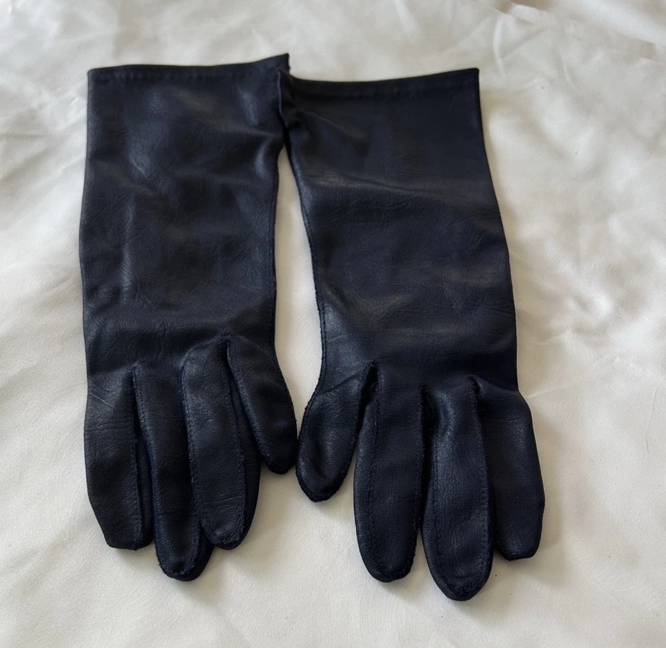 Guantes De Colección Van Raalte Azul Medianoche Antebrazo Damas Talla S Nunca Usados Foto 2 de 4