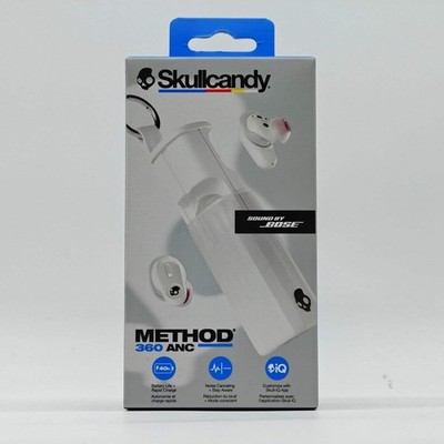 New Skullcandy Method 360 ANC Noise Cancelling Wireless Earbuds Bone S2MTW