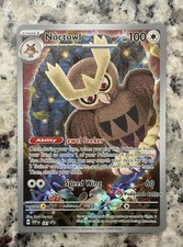 Noctowl 141/296 Scarlet & Violet Black Star Promos!! Pokemon Center Stamp!!!