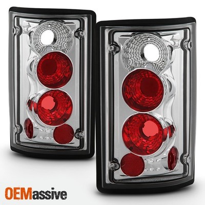 Fits 00-06 Ford Excursion 95-05 Econoline Chrome Clear Tail Lights Brake Lamps
