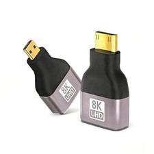 Mini Micro HDMI to HDMI Adapter 1 Pair 8K 60Hz 48Gbps
