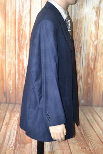 Daniel Cremieux Men Loro Piana Wool Striped 2 Button Suit Sz 48R Wst 44x30 - Picture 8 of 20