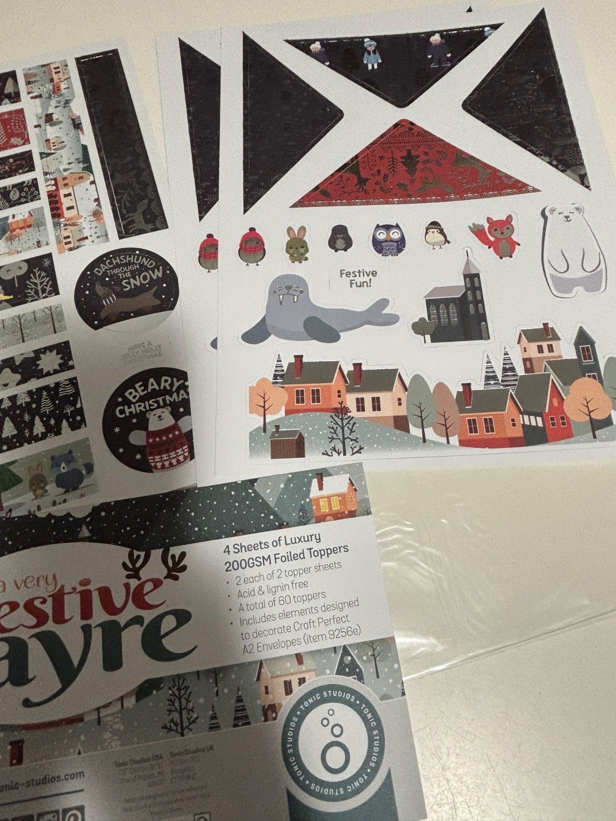 Festive Fayre Winter theme Card and Scrapbooking kit