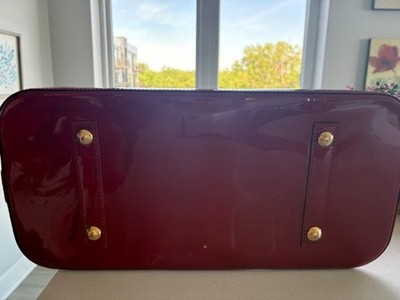 Louis Vuitton Vernis Alma Patent Leather Monogram Red Bag