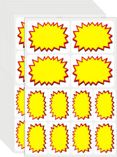504 Pcs Removable Garage Sale Stickers, Adhesive Yard Sale Price Stickers 2"X 3"