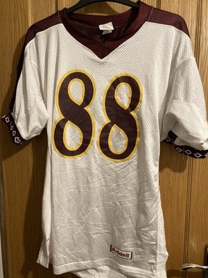 Riddell Fußballtrikot Burgunderrot und Weiß Größe L Gebraucht Top Zustand #88