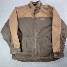 DRI DUCK Jacket Mens XL Brown Horizon Canvas Workwear Quilted Lined