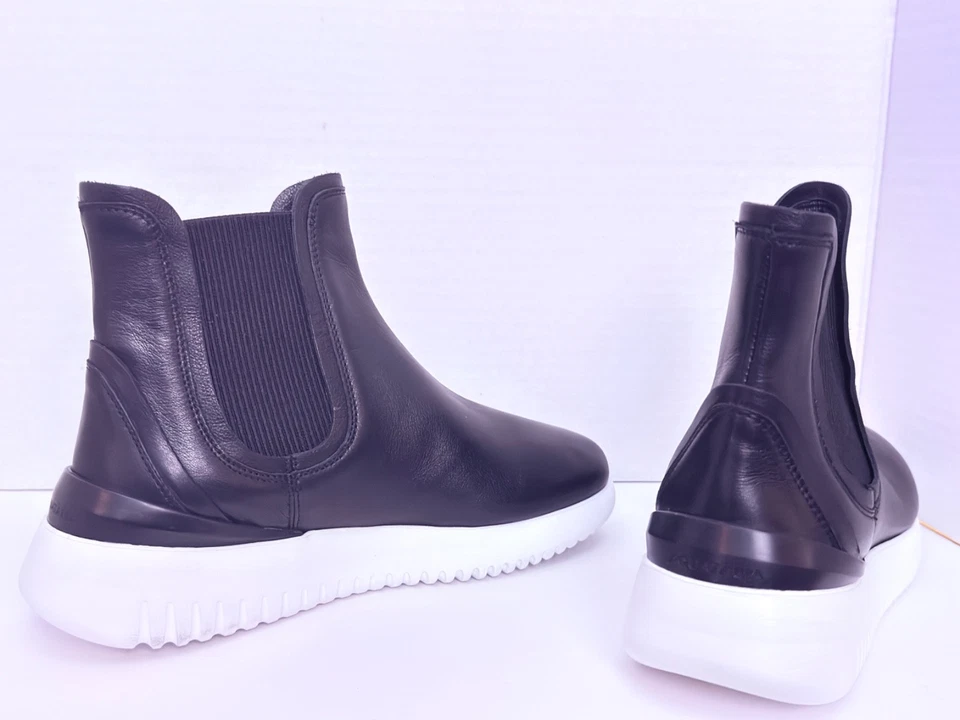 Lindas botas impermeáveis femininas Aquatalia Cristiana couro Chelsea tamanho 7 - Imagem 4 de 4