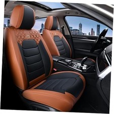 Car Seat Covers, Leather Seat Covers, Front Seat Covers Frontpair Brown Black