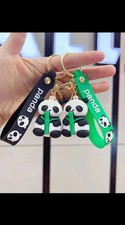 1pc Cute Panda Xmas Keychain Keyring Bag Car Hanging Pendant Xmas Gift For Girl