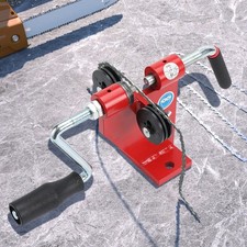 Kettens&auml;gen-Kettenrotator Kettens&auml;gen-Werkbank-Spinner Reparatur-WerkzeugsatzRot
