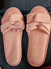 Charter Club Memory Foam Slipper Slides NWOT Pink XLarge 11-12