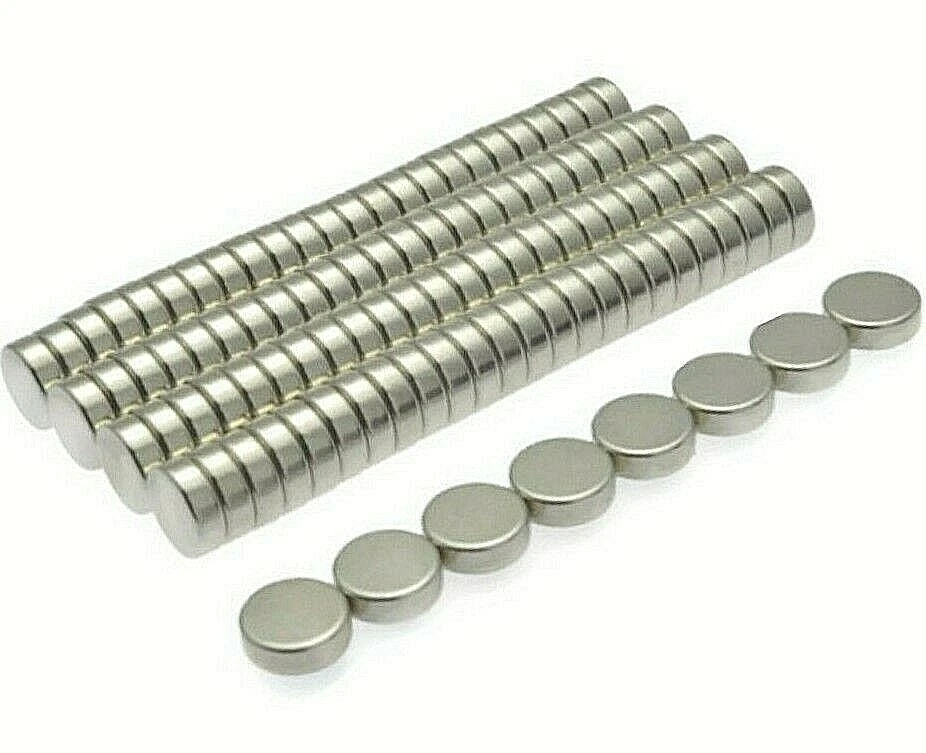 POWER MAGNET STORE Super Strong Magnets 6mm x 2mm * Pull force 0.5Kg * Powerful Disc Magnet Round