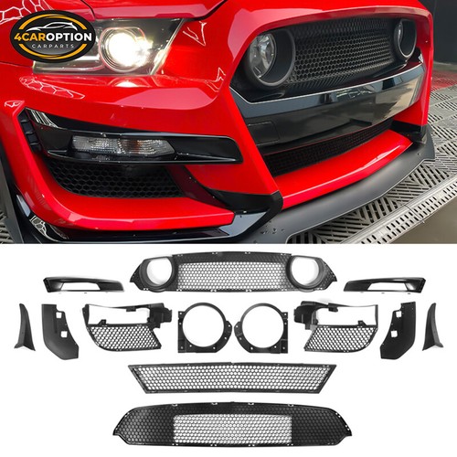 Fits 10-14 Ford Mustang GT500 to S550 GT500 Style Front Bumper Cover Bodykit - Picture 5 of 10