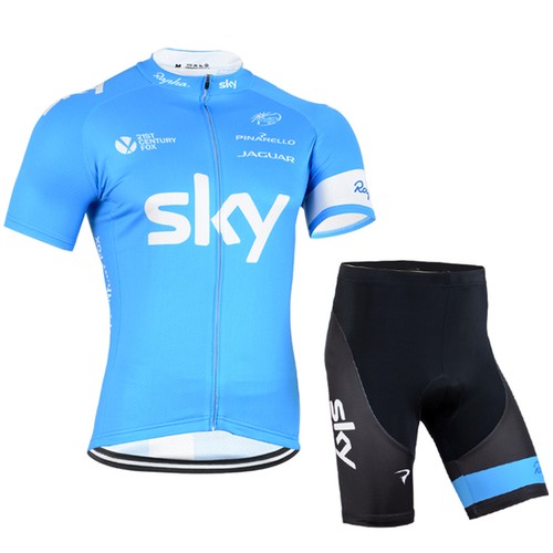 Women Sky Bicycle Clothes Short Sleeve Shirt Jersey Shorts Pants Cycling Suit - Picture 2 of 9
