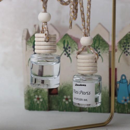 Hanging Car Air Freshener Diffuser - Woman Men's Fragrance Scents - Foto 3 di 10