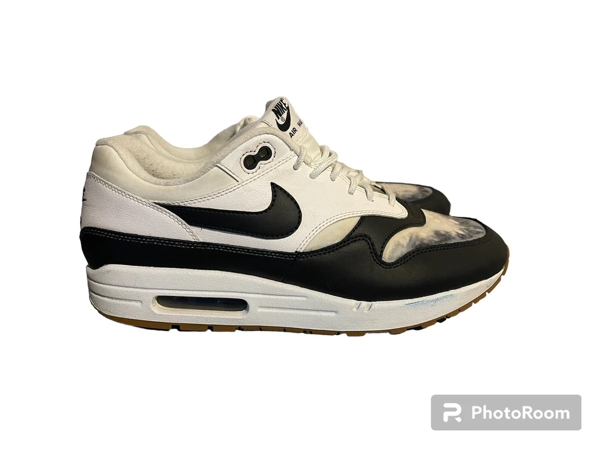 Air max 1 white black gum sale