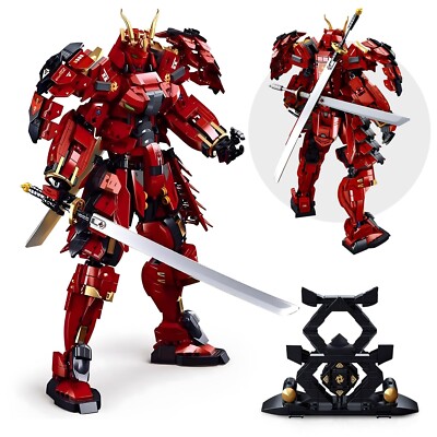Samurai Mech Warrior Model Building Sets, Double Swords Robot