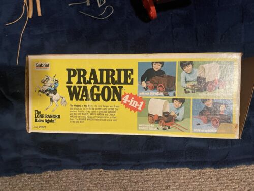 Lone Ranger Prairie Wagon 4 In 1 - Gabriel 1975 - with box - Not Complete - Picture 12 of 16