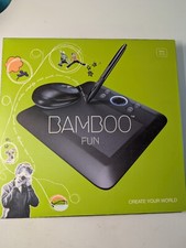 BAMBOO FUN CTE450K USB Drawing Tablet with Pen  Mouse, Black