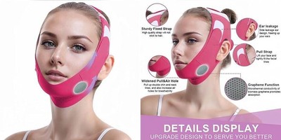 Mascarilla para la barbilla con forma de V, ejercitador de mandíbula, mascarilla