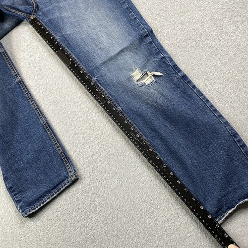 Aeropostale Jeans Mens 33x32 Bowery Slim Straight Cotton Denim Work Distressed - Picture 8 of 20