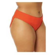 Sz 3X(24W-26W) TIME AND TRU Womens Mid-Rise Swimsuit Bikini Bottoms Tomato Sauce