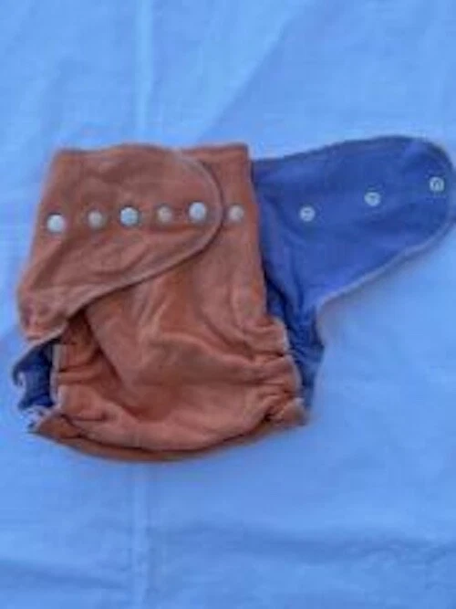 Cubierta de jersey de lana Clementina/periwinkle ex grande Loveybums. Ajuste 28-40 libras Foto 3 de 3