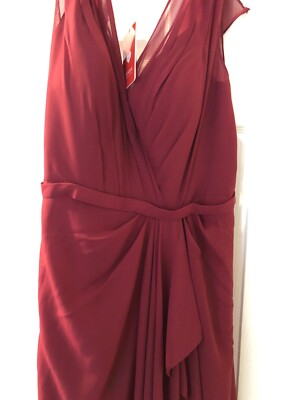 faux-wrap pleated chiffon bridesmaid dress Valerie Chiffon Faux Wrap Dress main image 1