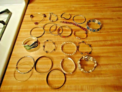 21 vintage Costume Jewelry Bracelets