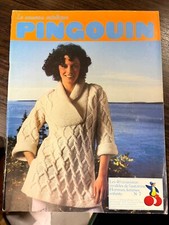 ANCIEN LIVRE REVUE PINGOUIN TRICOT VESTE PULL MANTEAU PELOTE DE LAINE PATRON