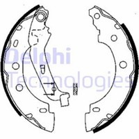 Delphi Bremsbackensatz Bremsbacken Hinten FüR Renault Kangoo Express FC0/1_