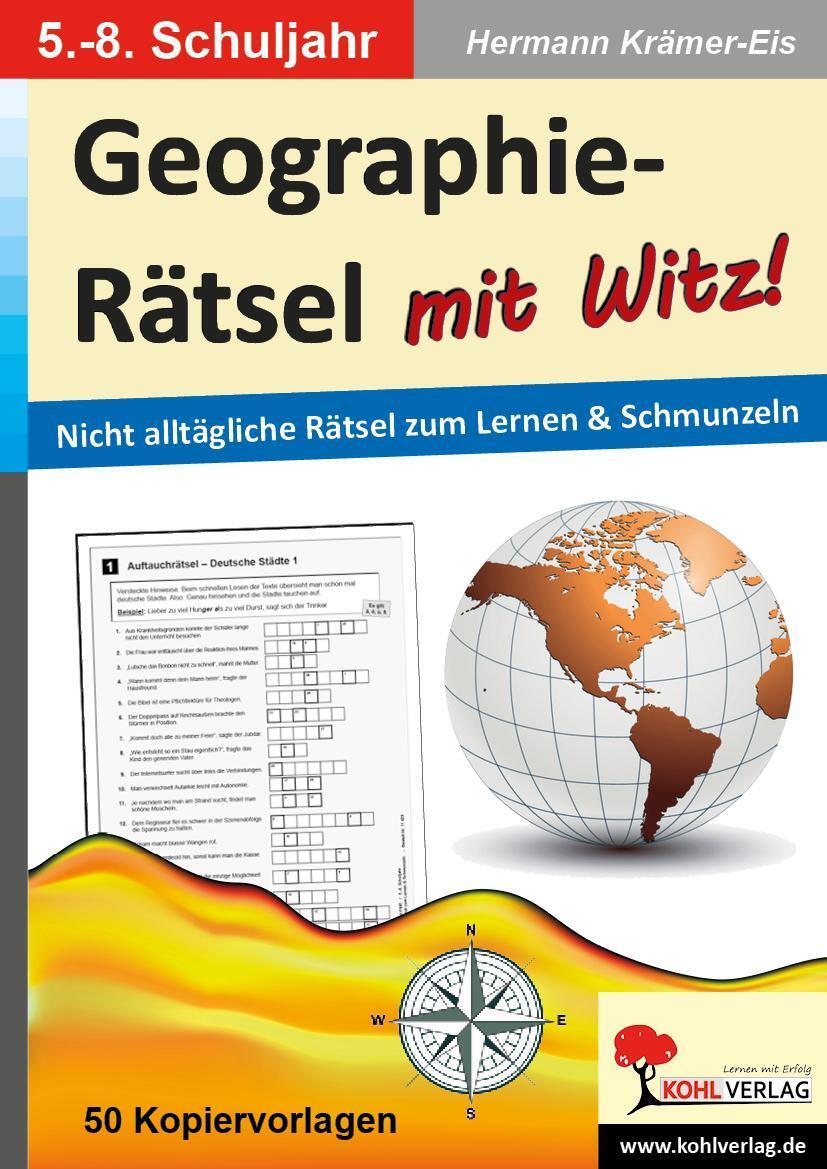 Thumbnail - Geographie-rätsel Mit Witz - 5.-8. Schuljahr Hermann Kräm ...