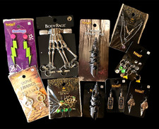 HALLOWEEN VARIETY COSTUME JEWELRY LOT OF 10 NEW 95 RETAIL VALUE JD 11323