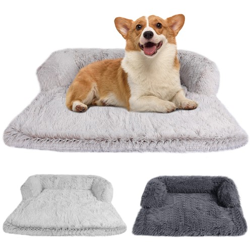 Plush Pet Bed Dog Cushion Blanket Kennel Mat Protector for Couch Sofa Anti-Slip - Picture 12 of 25