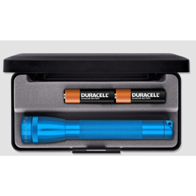 Mini Maglite, mini torcia, alimentata a due batterie AA, blu, M2AMRL