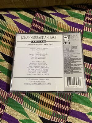 Bach Matthaus Passion 3枚セット J S BACH - Bach: St. Matthew Passion / Matthaus Passion - 3