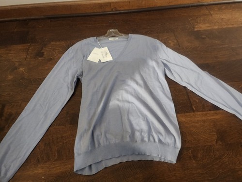 Valentino Mens Sweater Size XL Gray V-Neck Merino Wool Long Sleeves Pullover Top - Picture 7 of 17