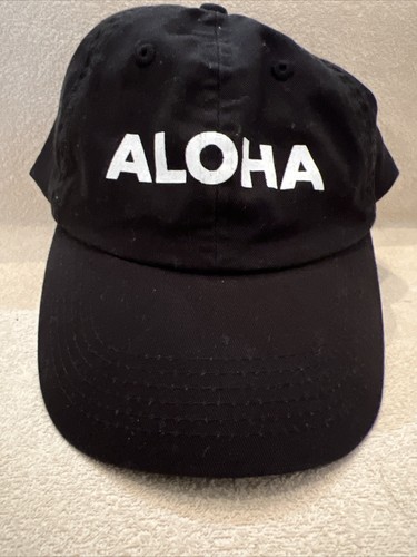 JEMMA SANDS "SHORELINE" HAT CAP ALOHA  BLACK NEW NWT ADJ STRAP FITS SMALL & MED - Picture 1 of 12
