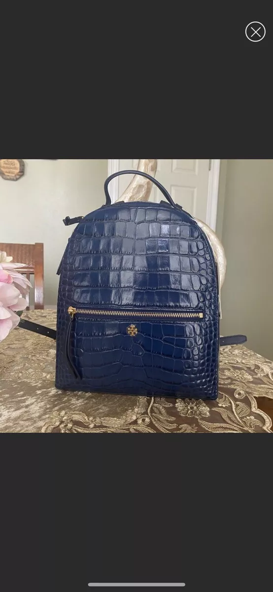 Tory burch croc backpack sales