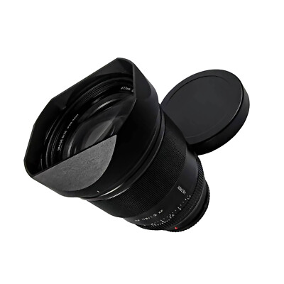 New Square Metal Camera Lens Hood with Cap For VILTROX 75mm F1.2 Pro Prime LenYZ