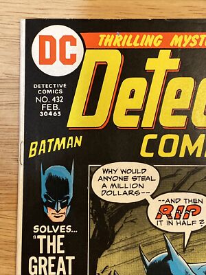 Detective Comics Comic Book #432 Batman DC Comics 1973 | eBay
