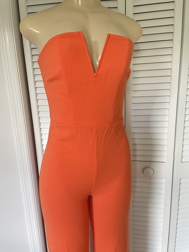 Nuevo con etiquetas $545 Ramy Brook Enzo Zinnia Mono Sin Tirantes Traje Jumper Talla 0 - Imagen 8 de 12
