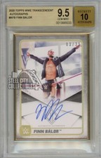 Finn Balor 2020 Topps Transcendent WWE Autograph Card 03/25 BGS 9.5